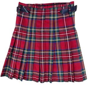 The Kilt Company Scottish Plaid Kilt Men’s 34/36 Red Blue Green Tartan Academia